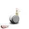 Service Caster 2 Inch MRI Safe Caster, 10mm Threaded Stem SCC-TS02S50-TPR-GRY-M10X22-MRI - alternate 3